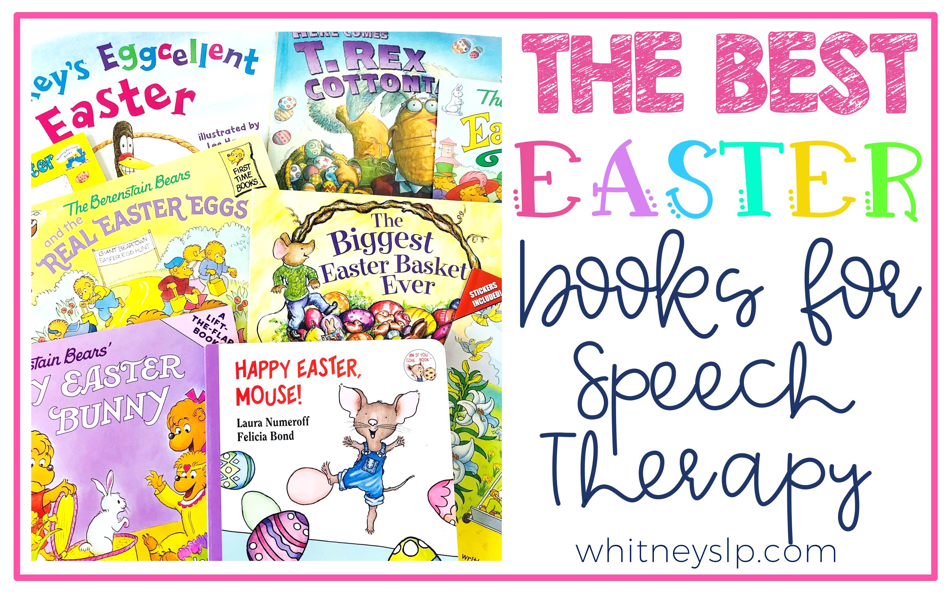Easter Books for Speech Therapy - Let's Talk with Whitneyslp