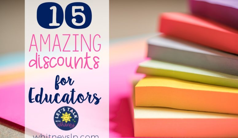 Fifteen Amazing Discounts for Educators