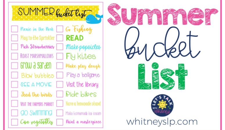 Summer Bucket List