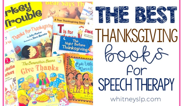 Thanksgiving Books for Speech Therapy