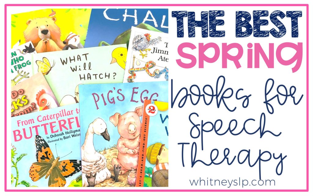 Spring Books for Speech Therapy Let's Talk with Whitneyslp