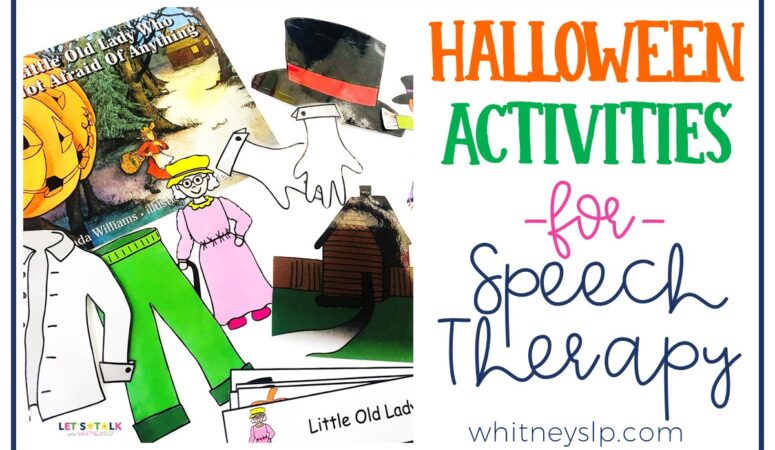 Halloween Activities for Speech Therapy