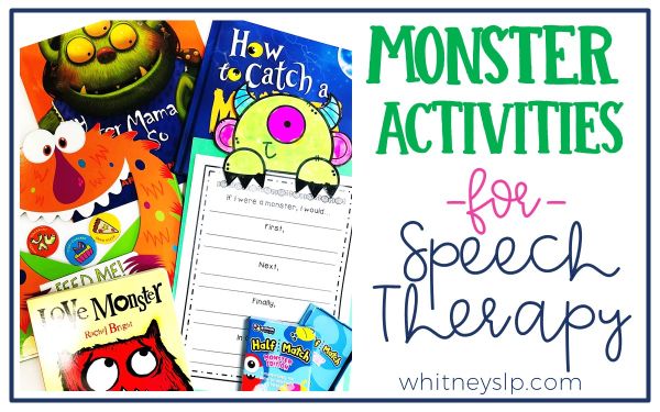 Monster Activities for Speech Therapy