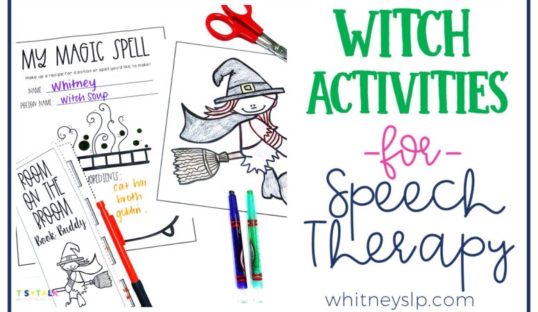 Witch Activities for Speech Therapy