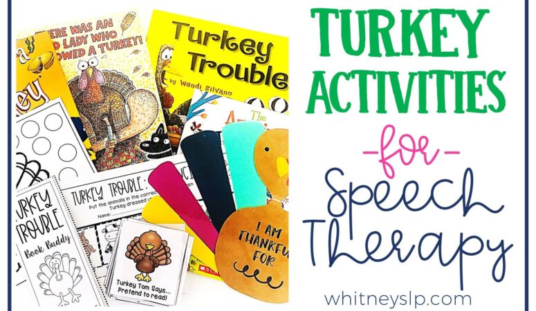 Turkey Activities for Speech Therapy