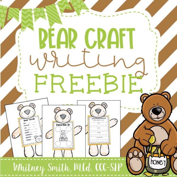 Bear Activities for Speech Therapy - Let's Talk with Whitneyslp
