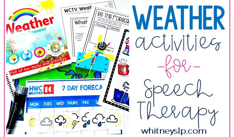 Weather Activities for Speech Therapy